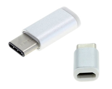 OTB Micro USB - USB-C sovite -metallikotelo - Puhelimen johdot, sovitteet ja laturit - 36806 - 1