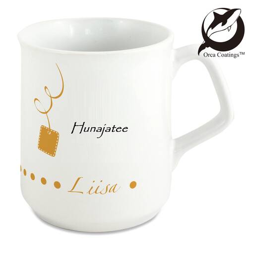 Valkoinen muki, 80x92mm, erikoiskahvalla (me 12/36 kpl) - Uusia painotuotteita - 40466 - 1