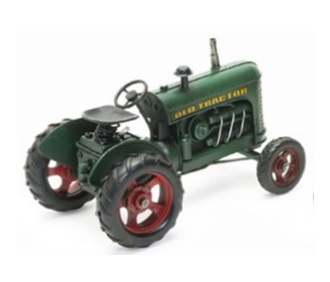 Traktorikehys 26x15x17 t.vihreä - Peltikyltit ja metallikoristeet kuville - 35146 - 1