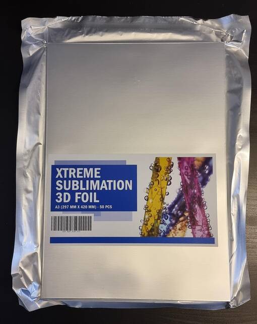 Xtreme 3D Sublitulostusfolio A3 (50 pak) - netto tarjouserä - Sublimaatio tulostuspaperit - 41086 - 1