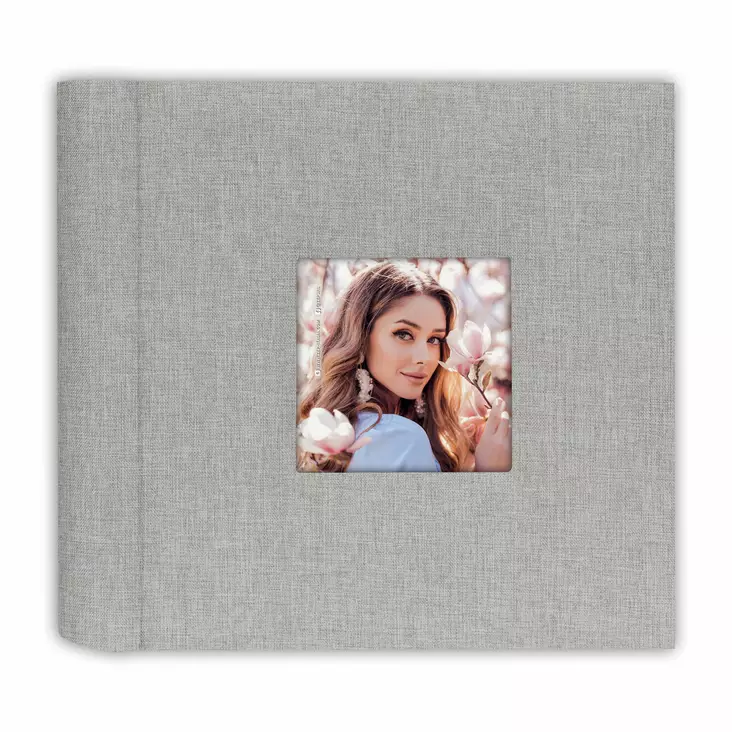 Aura G Memo 200 kangasalbumi, harmaa 10x15 kuville - Valokuva-albumit taskuilla 120-200 kuvaa - 41466 - 1