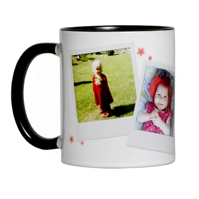 Kaksivärinen muki, musta kahva + sisus - Mukit, astiat sublimaatiopainatukseen - 26046 - 1