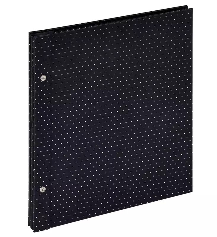 Ruuvisidottu Sinfonia Glamour, musta, 30x33 cm mustat lehder - Hääalbumit ja polttarialbumit - 42596 - 1