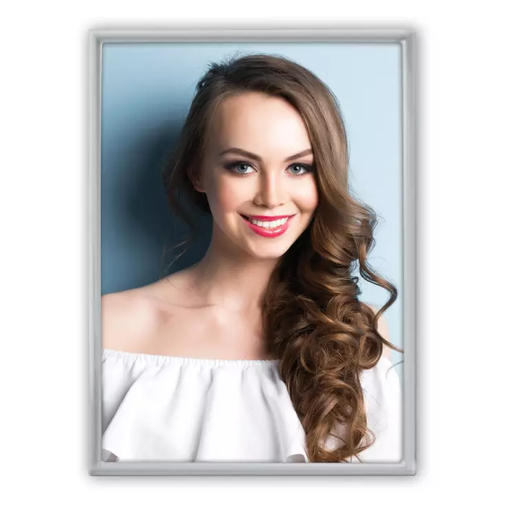 Silvia 7x10 hopea metallikehys - Metalli- ja ruusukehykset, alumiinikehys - 42176 - 1