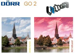 DÖRR Go2 Liukuvärisuodin punainen -red - Käsisalamat, diffuussorit ja tarvikkeet - 36437 - 1