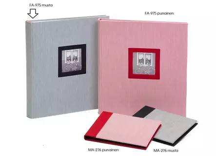 Classico Mustaraidallinen 29x32cm, 60s kangasalbumi - Designalbumit - 42687 - 2