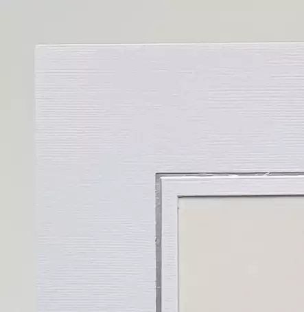 Pohjuke 10x15/15x20 kuvalle, martioitu valkoinen, HOPEA - Pohjukkeet ja sarjakansiot - 42337 - 2