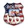 Route 66 peltikyltti 30x34cm - Peltikyltit ja metallikoristeet kuville - 38257 - 1