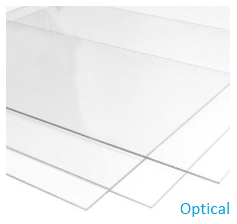 AKRYYLILEVYT OPTICAL 3mm - Pohjustuslevyt, ripustus, teipit, spray - 34467 - 1