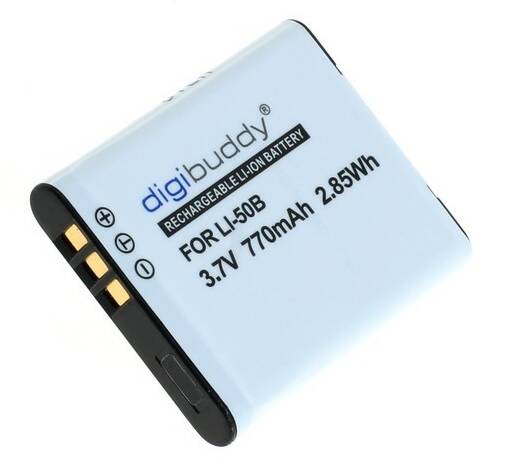 Akku Olympus LI-50B, Pentax D-Li92 Kodak LB-050 LB-052 Ricoh DB-100 yhteensopiva - Kamera- ja videoakut - 38337 - 1