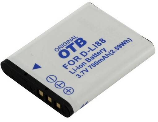 Akku Pentax D-Li88, Sanyo DB-L80, Panasonic VBX070 yhteensopiva - Kamera- ja videoakut - 36587 - 1