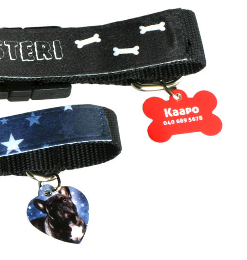 Alumiinimerkki luu, 38 x 25 mm (Tarjous -20%, Me 25) - Avaimenperät, magneetit, merkit - 26217 - 1