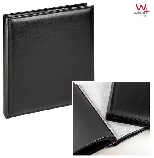 Classic albumi Deluxe, musta, 26x25 cm, 50 mustat sivut. - Klassiset valokuva-albumit - 38477 - 1