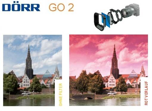 DÖRR Go2 Liukuvärisuodin punainen -red - Käsisalamat, diffuussorit ja tarvikkeet - 36437 - 1