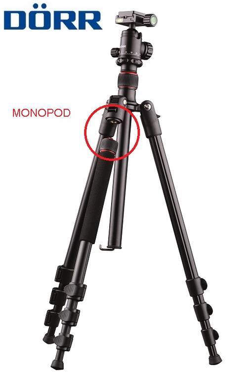 DÖRR Pro black PB-180 alujalusta -180cm - Kamerajalustat ja jalustalaukut - 40737 - 1