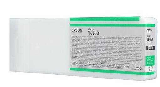 EPSON T636B Green 700ml 7890/7900/9900 - Mustesuihkutulostimiin värit - 35807 - 1