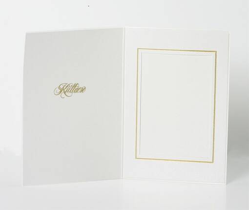 Kiitoskortti minilab 65x95, helm, kulta, Kiittäen - Kiitoskortit ja kartonkikansiot - 36107 - 1