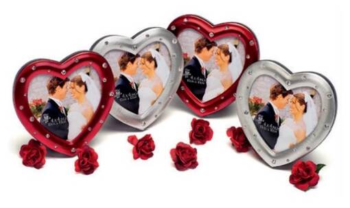 Love sydänkehys 10x10 kuvalle - punainen - Hääkehykset, loveaiheiset kehykset - 38137 - 1