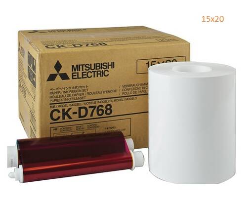 Mitsubishi CK-D768 paperi 15x20 (2x400 kuv.) - Dry Minilab värit ja paperit - 38537 - 1