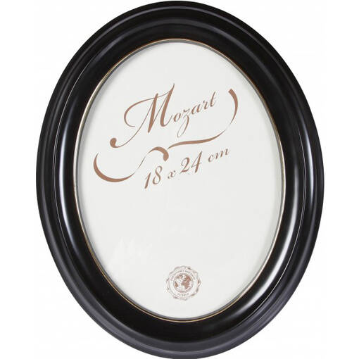 Ovaalikehys musta 18x24 - Soikeat ovaalit valokuvakehykset - 27377 - 1
