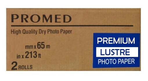 Promed Premium Lustre 15,2cm x65m, 245g /rulla /me2 - Dry Minilab värit ja paperit - 40457 - 1