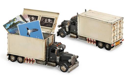 Rekka - iso kehys säilytyslipas 36x12x16cm - Musta/kerma - Peltikyltit ja metallikoristeet kuville - 37407 - 1