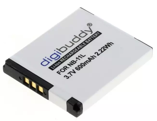 Akku Canon NB-11L yhteensopiva (600mAh) - Kamera- ja videoakut - 36947 - 1