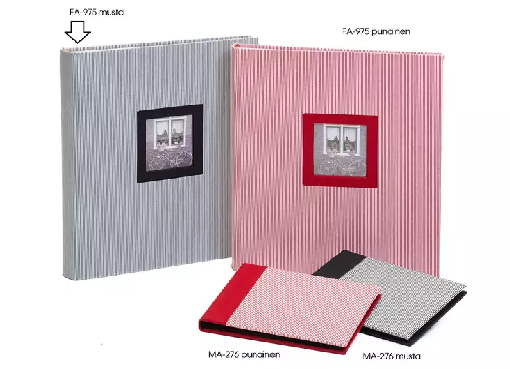 Classico Mustaraidallinen 29x32cm, 60s kangasalbumi - Designalbumit - 42687 - 1