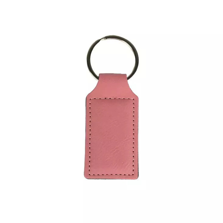 Laser - keinonahka avaimenperä 39x62 pinkki - Laserkaiverrukseen tuotteet - 42217 - 1