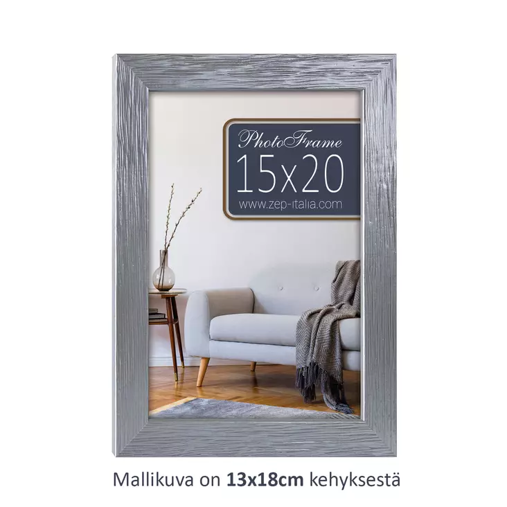 Lienz 15x20 hopea, puukehys - Litteät ja pyöristetyt kehykset - 41827 - 1