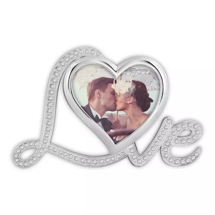 Margot Love sydänkehys 8x8 (16x10) lasitimantein - Hääkehykset, loveaiheiset kehykset - 42167 - 1