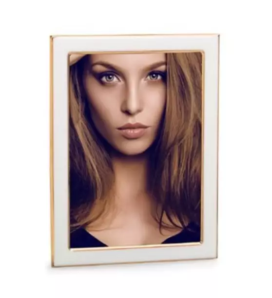 Munich valkoinen / kulta 13x18 metallikehys - Metalli- ja ruusukehykset, alumiinikehys - 42547 - 1