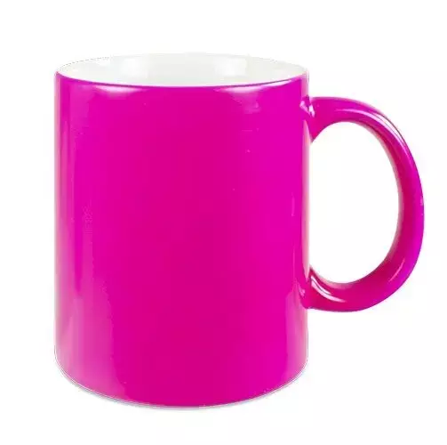 Neon muki kirkas pink - Mukit, astiat sublimaatiopainatukseen - 42807 - 1