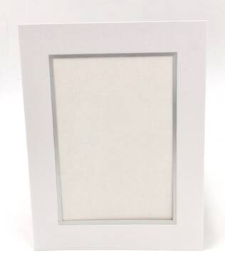 Kehyspohjuke 10x15/15x20 helmiäinen, hopea - Pohjukkeet ja sarjakansiot - 39298 - 1