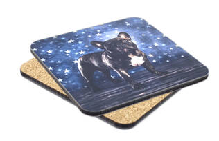 Lasinalunen korkkipohjalla, 96x96mm - neliö - Sisustustuotteet sublimaatiopainatukseen - 26118 - 1