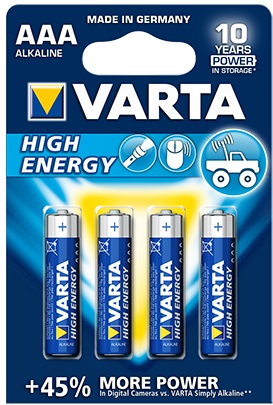 Varta High Energy 4903 (LR03) AAA-paristo (4-pack) - Paristot ja nappiparistot - 34638 - 1