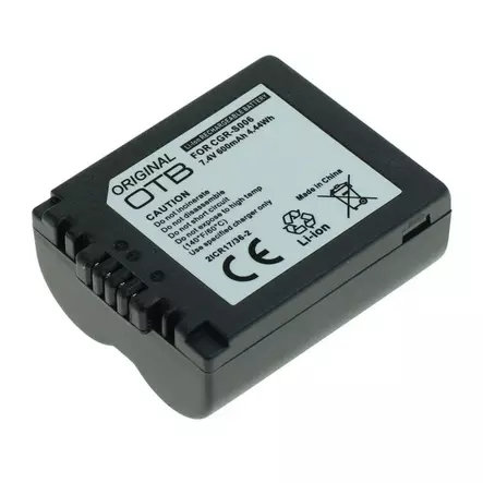 Akku Panasonic CGR-S006 yhteensopiva, 600mAh - Kamera- ja videoakut - 42778 - 1