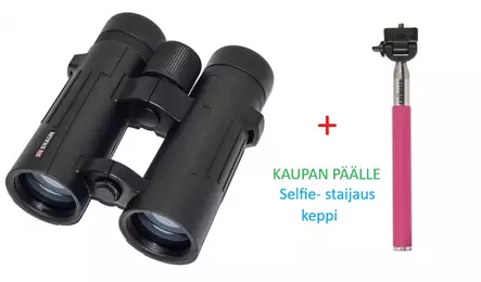 BRAUN Compagno 8x42 WP kiikari + selfie / staijauskeppi - Kiikarit - 42678 - 1