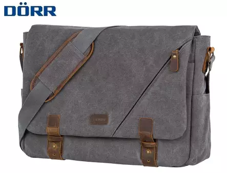 DÖRR Amsterdam M VAALEAN harma -40x25x11cm sisäm. - Kameralaukut - 37218 - 1