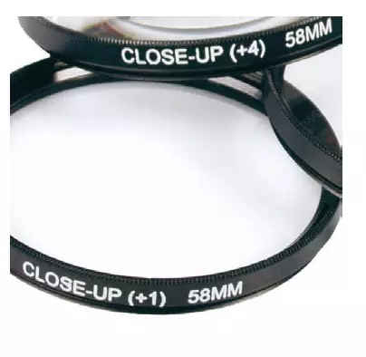 Macro kit 62 mm, 1ea. close-up +1,+2,+4 lähilinssit - Optiikat, suotimet, suojat, sovitteet - 23658 - 2