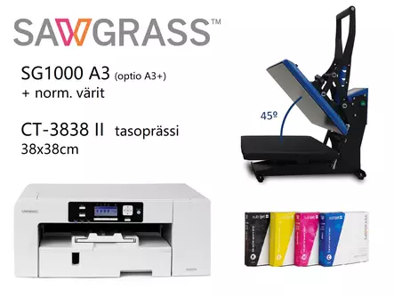 Sawgrass SG1000 + norm.värit + CT3838 II prässi (netto tarjous) - Sublimaatiotulostimet - 42058 - 1