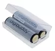 Li-Ion akku 18650 tuplapakkaus (=2 KPL) , 2600mAh + kotelo - Kamera- ja videoakut - 37058 - 1