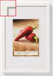Peppers puukehys 10X15 valkoinen - tarjouserä - Litteät ja pyöristetyt kehykset - 27078 - 2