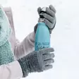Sublimaatio- ja laserkaiverrettava glittertermospullo 500 ml turkoosi - Uusia painotuotteita - 42958 - 2