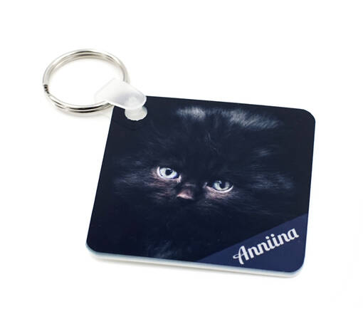 Avaimenperä muovia, neliö, 55 x 55 mm - Avaimenperät, magneetit, merkit - 26168 - 1