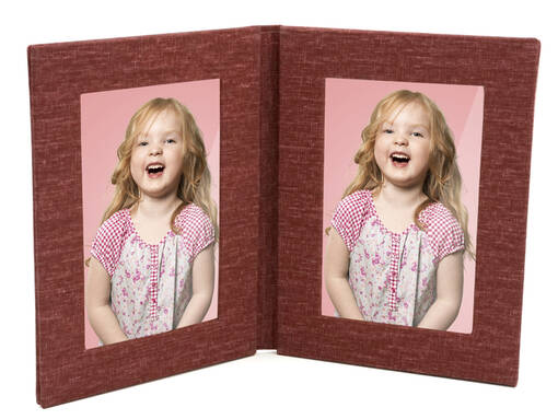 Canvas 10x15 2-kuvan kansio / kehys v.pun - Samettikansiot ja canvaskansiot - 35848 - 1