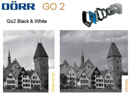 DÖRR Go2 Musta&Valko suodin oranssi -orange - Käsisalamat, diffuussorit ja tarvikkeet - 36448 - 1