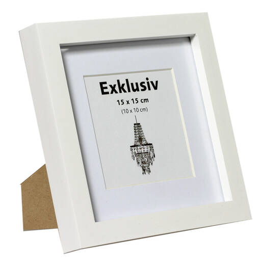 Exklusiv valkoiset neliö puukehykset - Litteät ja pyöristetyt kehykset - 27998 - 1