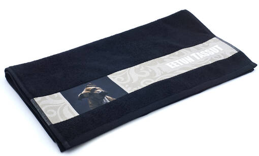 Frotee pyyhe, 67x135-140cm, musta (2/pss) - Tekstiilit sublimaatiopainatukseen - 26968 - 1