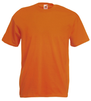 Fruit Loom T-paita XXL oranssi - Puuvillatekstiilit - 32378 - 1